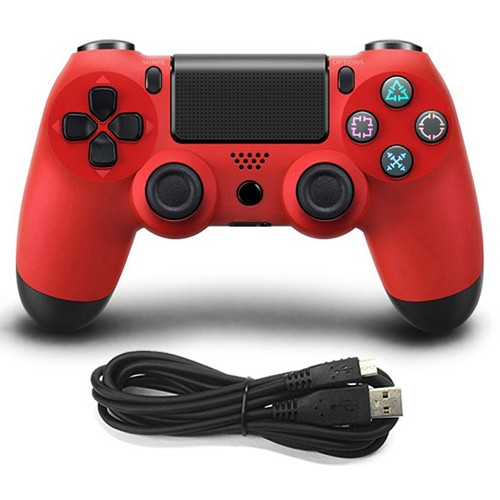 Wired Game Controller for Sony PS4(Red)