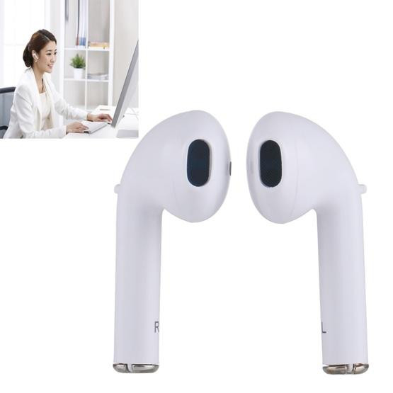 Universal Dual Wireless Bluetooth 5.0 Earbuds Stereo Headset In-Ear with Charging Box(White)
