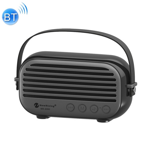 NewRixing NR-3000 Stylish Household Bluetooth Speaker Black