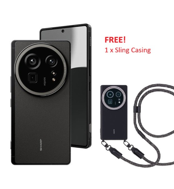 Sharp Aquos R9 Pro 5G 512GB Black (12GB RAM) + FREE! Sling Casing (Limited stocks!)