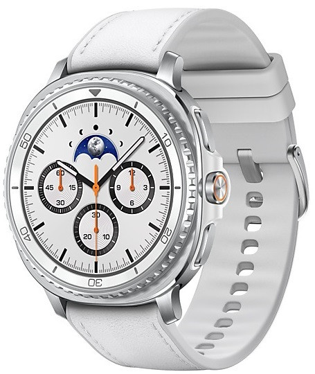 Samsung Galaxy Watch 8 Classic Bluetooth SM-L500N 46mm White Case with White Hybrid Band