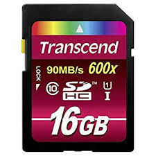 Transcend 16GB SDHC Class 10 (600X)