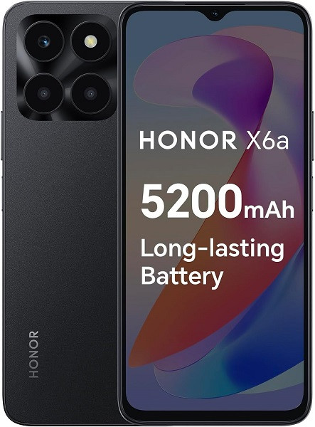 Honor X6a WDY-LX2 Dual Sim 128GB Black (6GB RAM) - Global Version