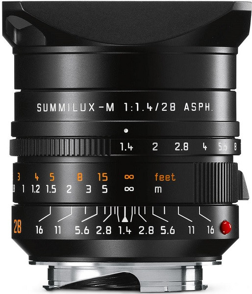 Leica Summilux-M 28mm f/1.4 ASPH Black Lens