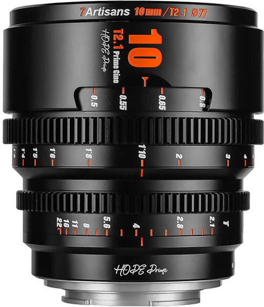 7Artisans 10mm T/2.1 Prime Cine Lens Black (M4/3 Mount)