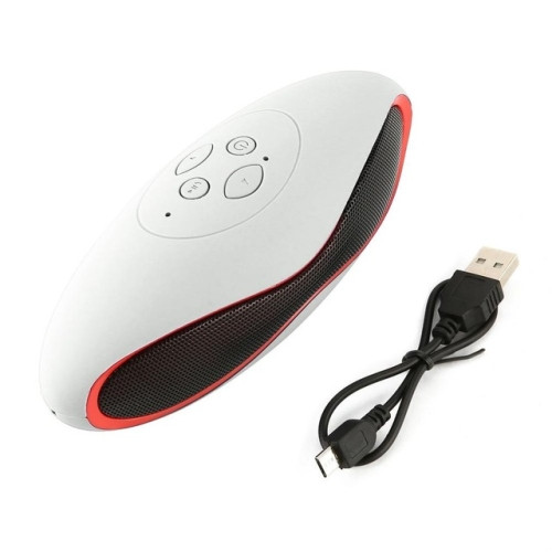 Mini Bluetooth Speaker Portable Wireless Speaker Sound System 3D Stereo Music Surround TF USB Super Bass Column Acoustic System(white)