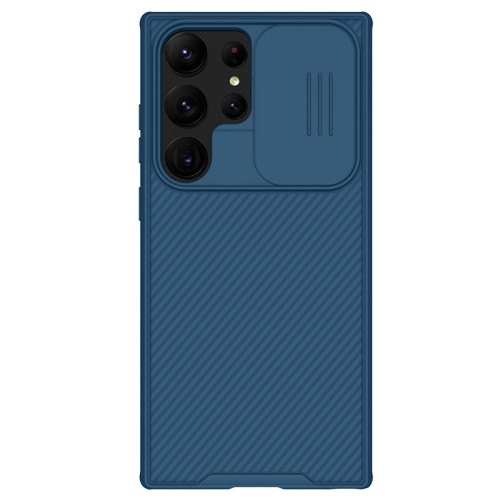 NILLKIN Black Mirror Pro Series Camshield Phone Case for Samsung Galaxy S23 Ultra (Blue)