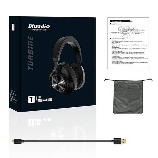 Bluedio T6 Bluetooth Version 5.0 Headset Bluetooth Headset Black