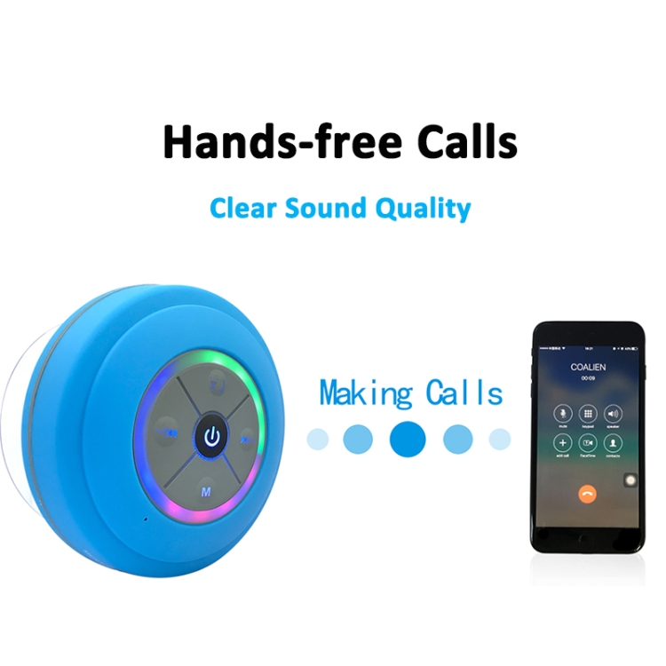 BTS-08 Wireless Bluetooth Speaker Waterproof Subwoofer Bluetooth Column Mini Shower Speaker(Green)