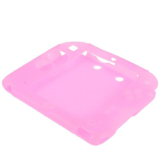 Pure Color Ultra Thin Silicone Case for Nintendo 2DS(Pink)