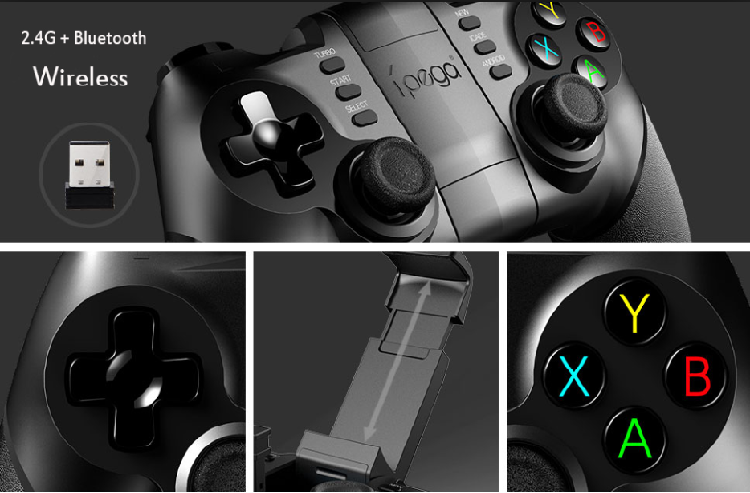 Ipega PG-9076 3 in 1 Bluetooth Game Controller Gamepad with 2.4GHz ...
