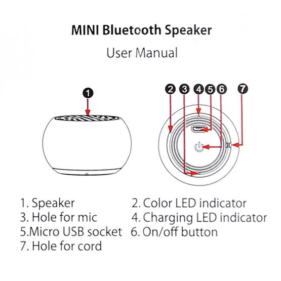 Mini Metal Wireless Bluetooth Speaker(Silver)